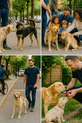 image chien vie en société