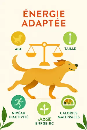 Énergie adaptée au chien