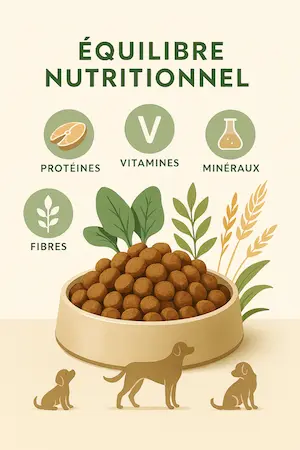 Équilibre nutritionnel pour chien